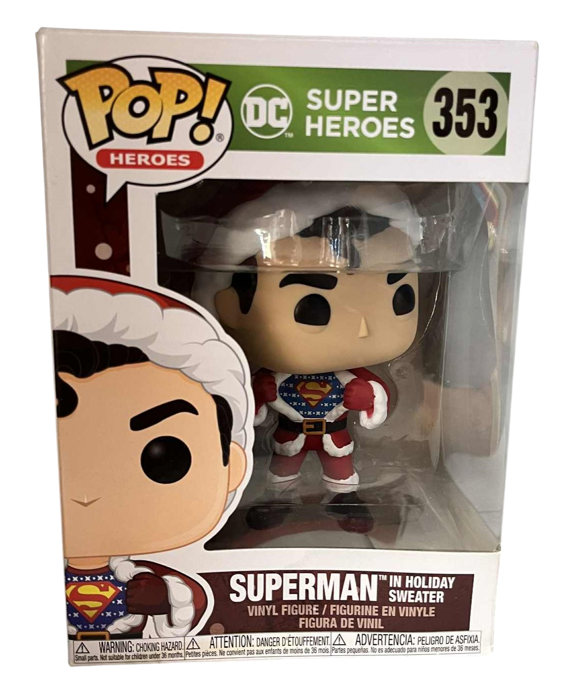Funko POP! Super Heroes DC Comics Superman In Holiday Sweater #353