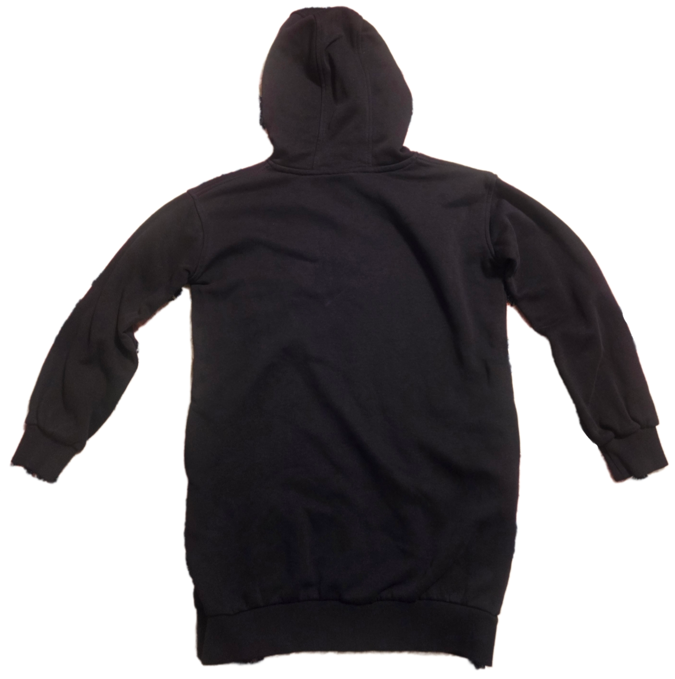 Nike Sportswear Club Dress Girls Black Long Sleeve Fleece Hoodie Size Small image 2
