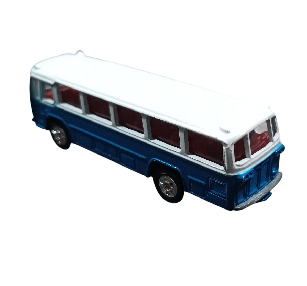 Vintage 1974 Tomy Tomica Japan #41 Blue Mitsubishi Fuso Bus 1/156 Diecast image 2