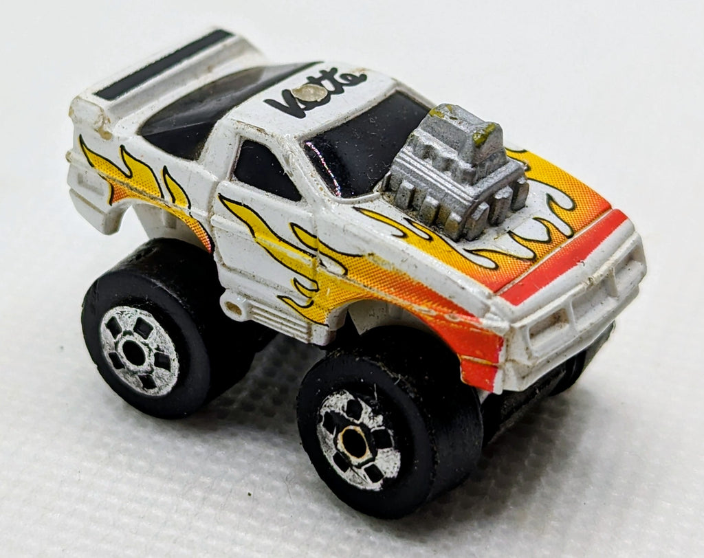 1987 Galoob Micro Machines Road Champs Chevy Corvette Flames Blown image 2
