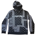 Brooklyn Cloth MFG Co. Forever Young Bandana Graphic Hoodie Sweatshirt Large
