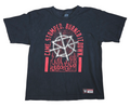 WWE Authentic Seth Rollins Came Stomped Burned it Down Black T-Shirt Youth Large