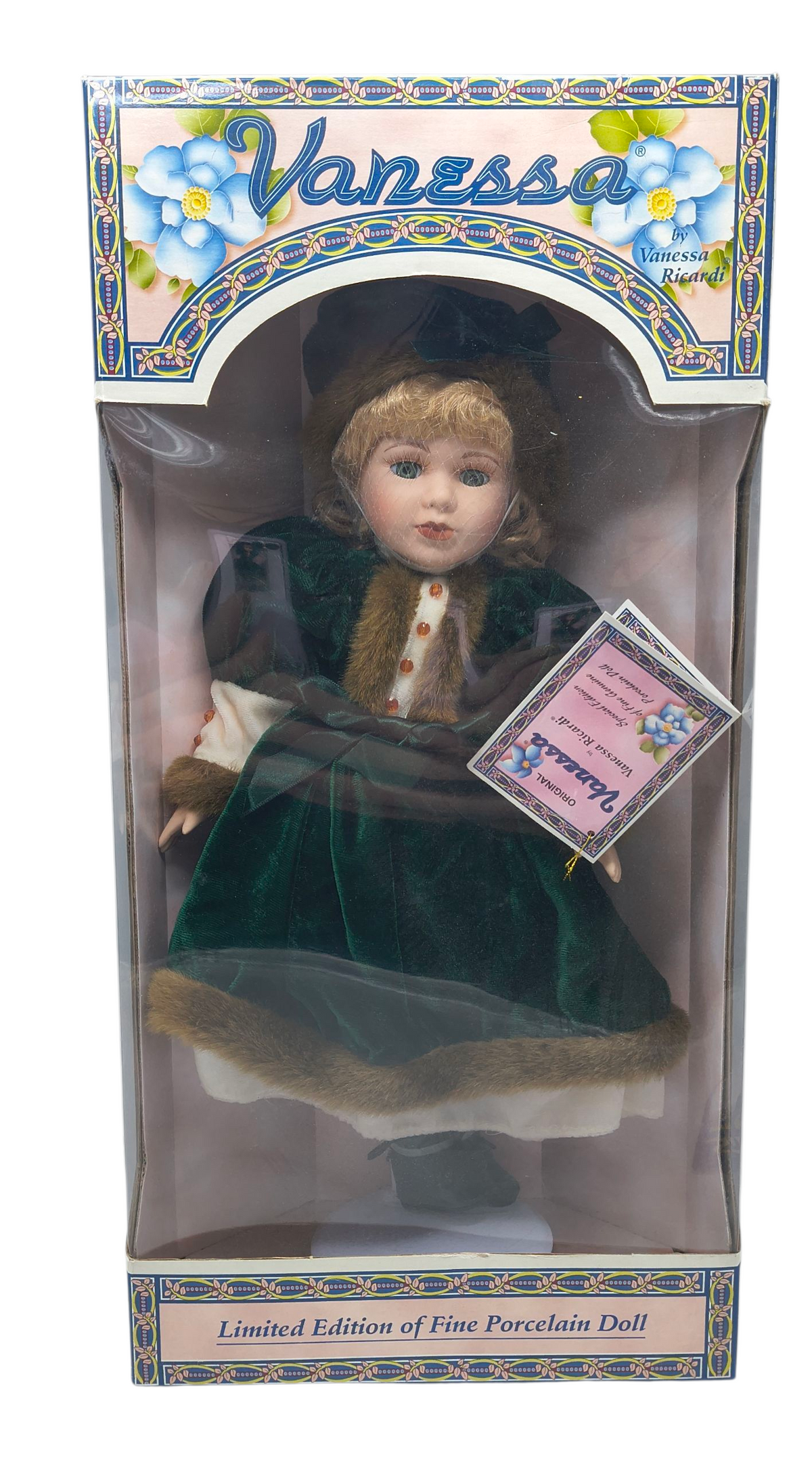 1997 Vanessa Ricardi Limited Special Ed. Porcelain 16" Vanessa Doll Green Velvet