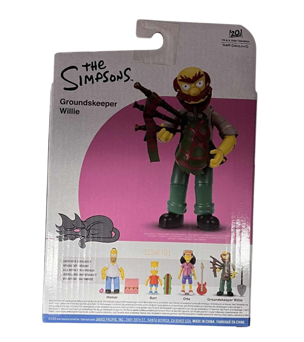 2024 Jakks Pacific The Simpsons Groundskeeper Willie 5" Figure w/ Bagpipes image 2