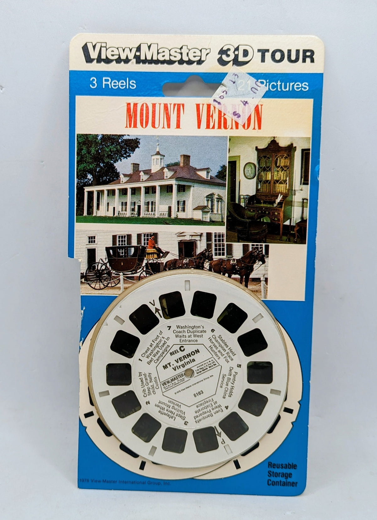 1985 View Master 3D Tour Mount Vernon Virginia 5163
