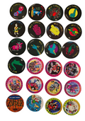 167 Random POG Milk Caps + 2 Metal Slammers - Exotics, Ink Drops, Wild Things +