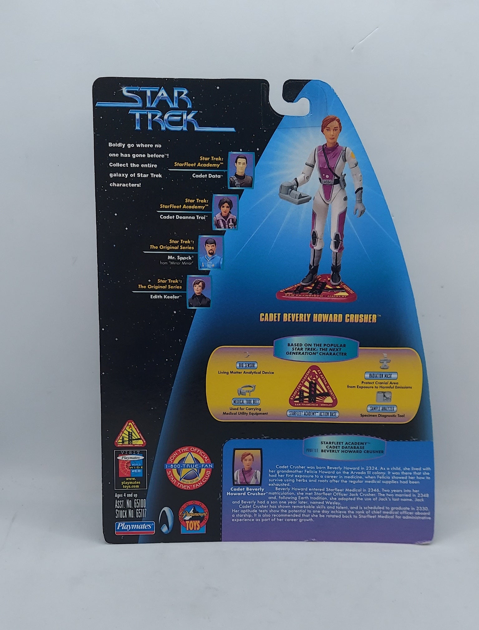 1997 Playmates Star Trek The Next Generation Cadet Beverly Howard Crusher image 2