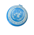 Vintage United Nations Guided Tour Fold Over Button 3/4 of an inch