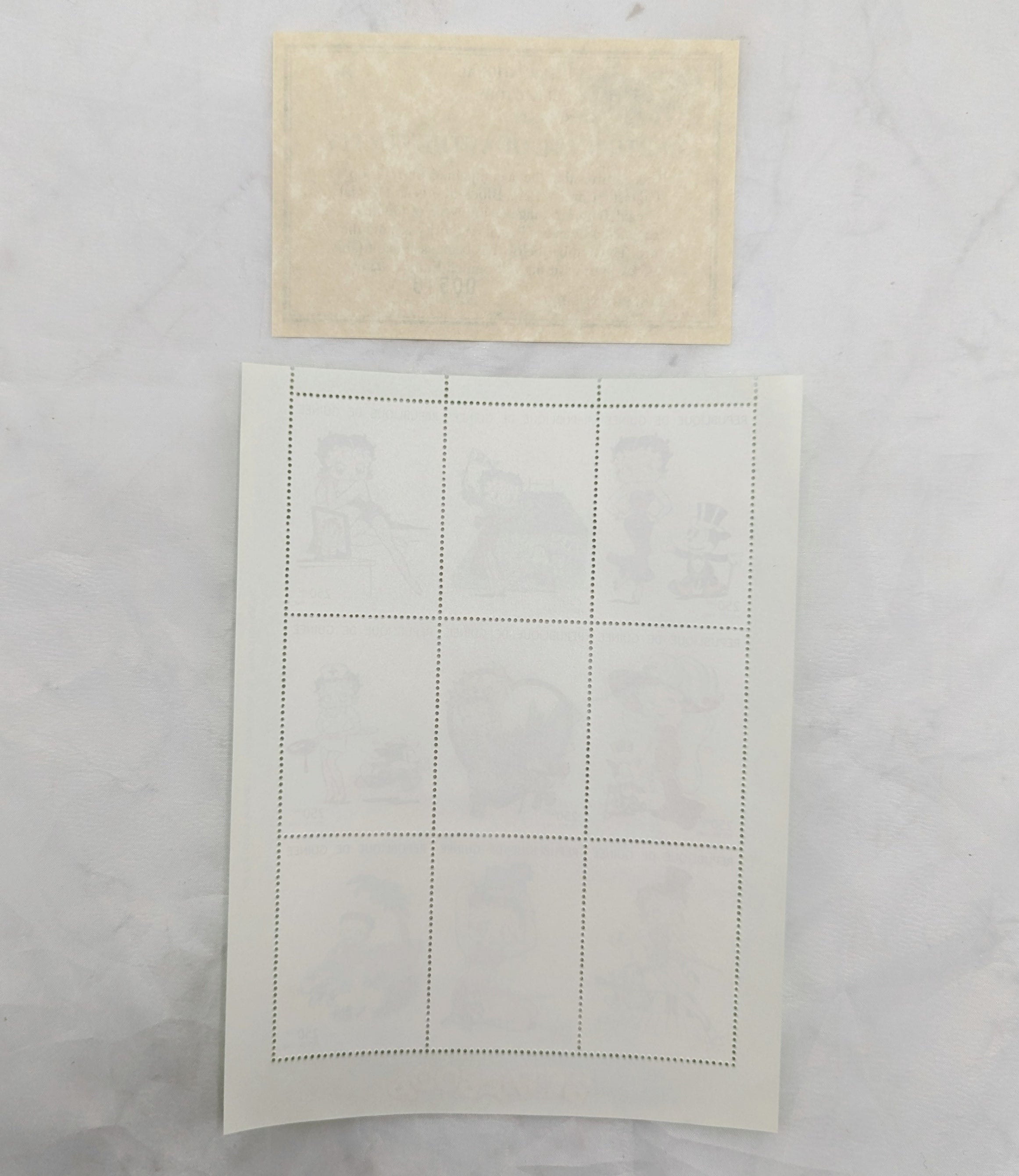 1998 Betty Boop Bamboo Island Commemorative Stamp Sheet image 2