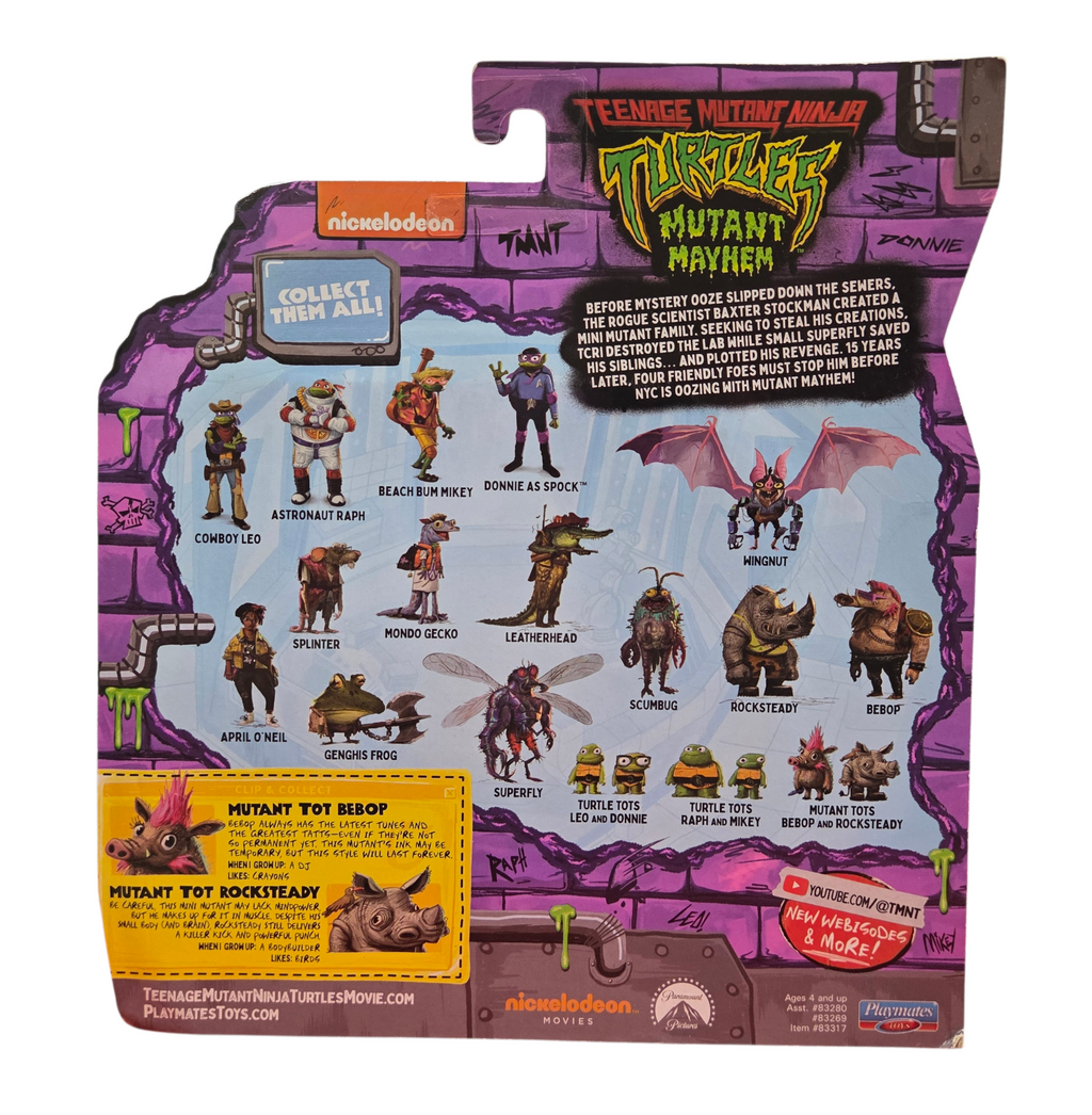 Teenage Mutant Ninja Turtles Mutant Mayhem Mutant Tots Bebop & Rock Steady image 2