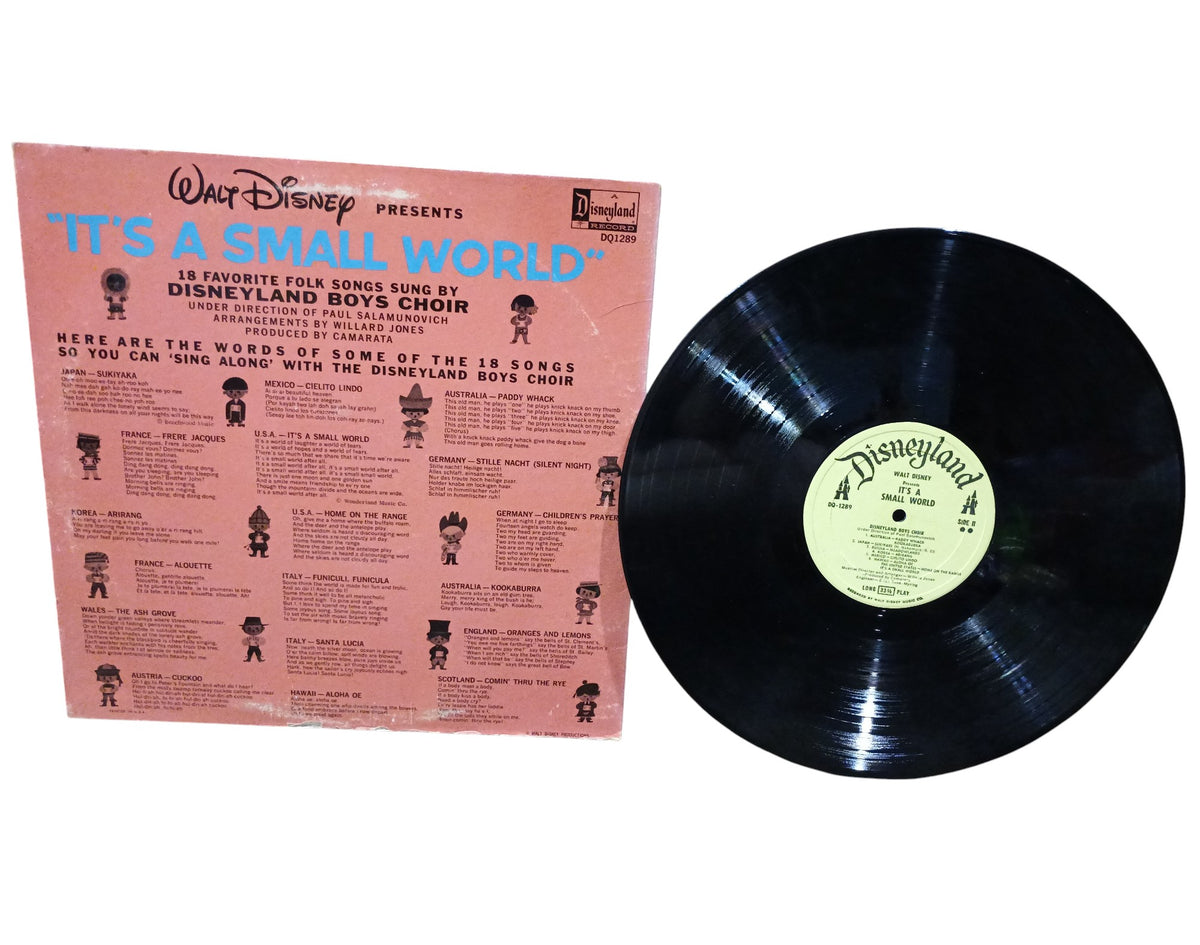 Disneyland Walt Disney It's a Small World DQ1289 LP Record Album Vinyl image 2