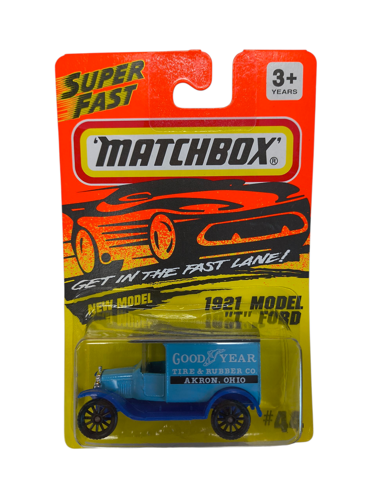 1993 Matchbox Super Fast 1921 Ford Model T Good Year #44 Die Cast
