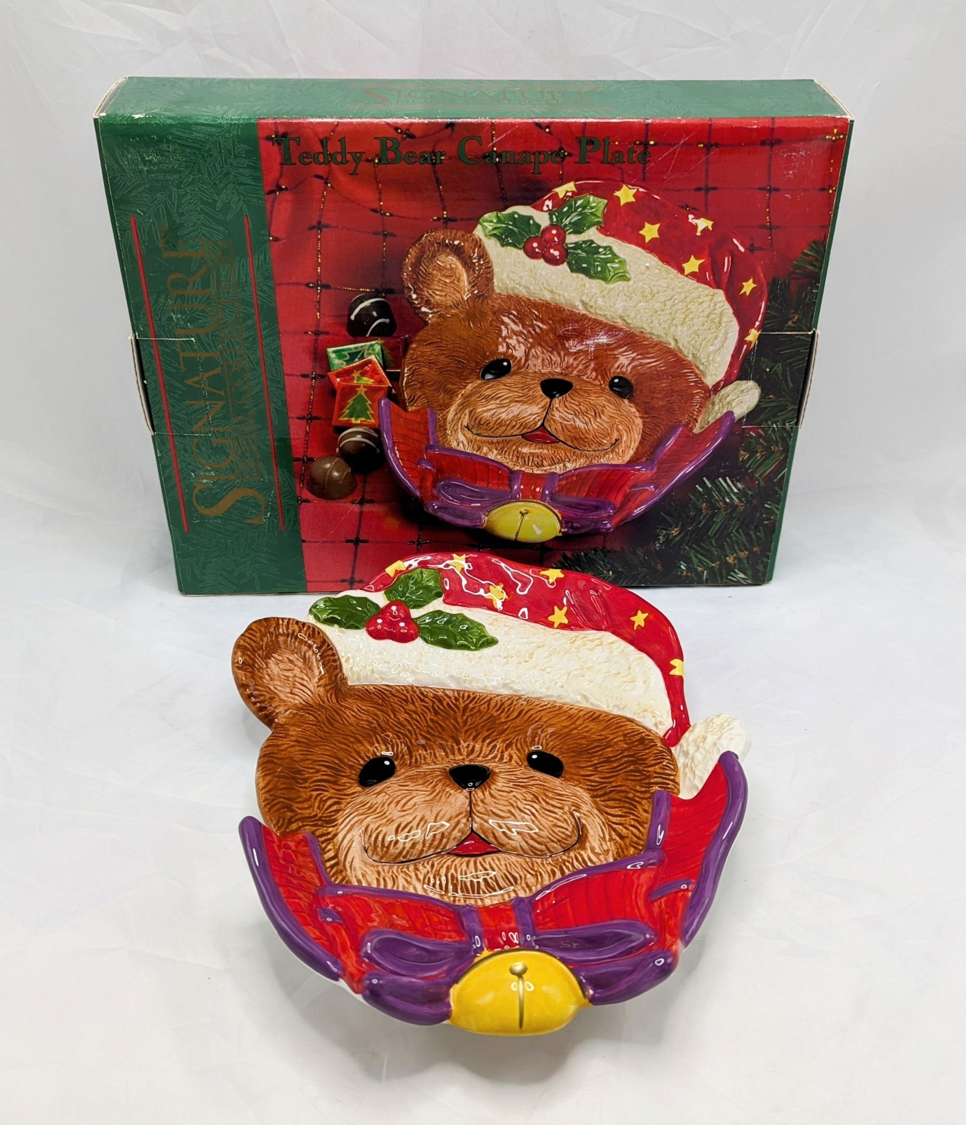 Signature Home Collection Teddy Bear Canape Plate