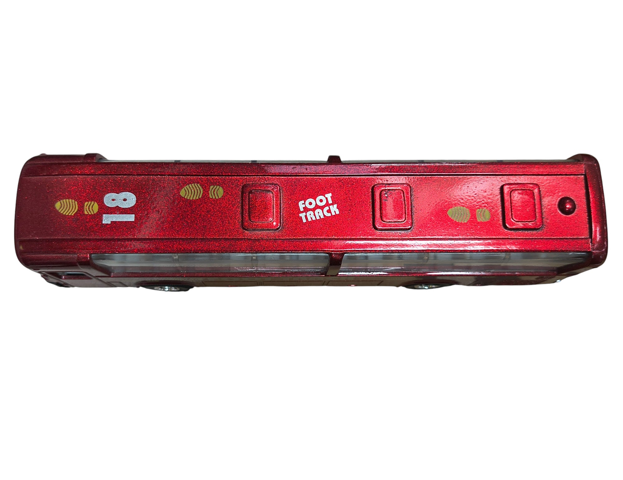Cigiochi City Bus Red Foot Track #18 Pull Back Bus Diecast image 5