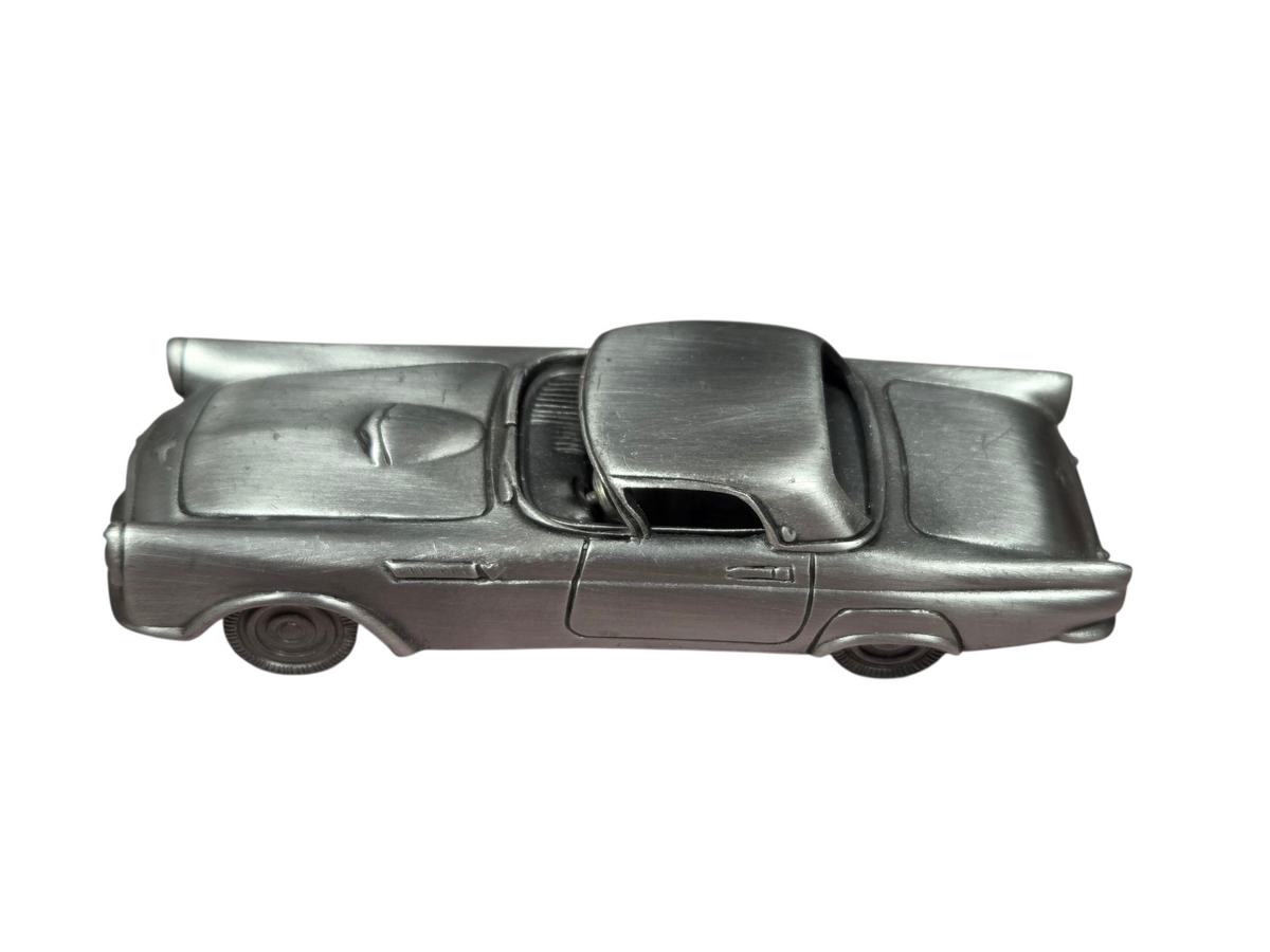 1984 Avon Pewter 4" 1955 Ford Thunderbird T-Bird Pewter Metal Car