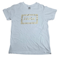 B&C Collection Greece SAION Zion Gold Foil Greek Graphic T-Shirt Size XS