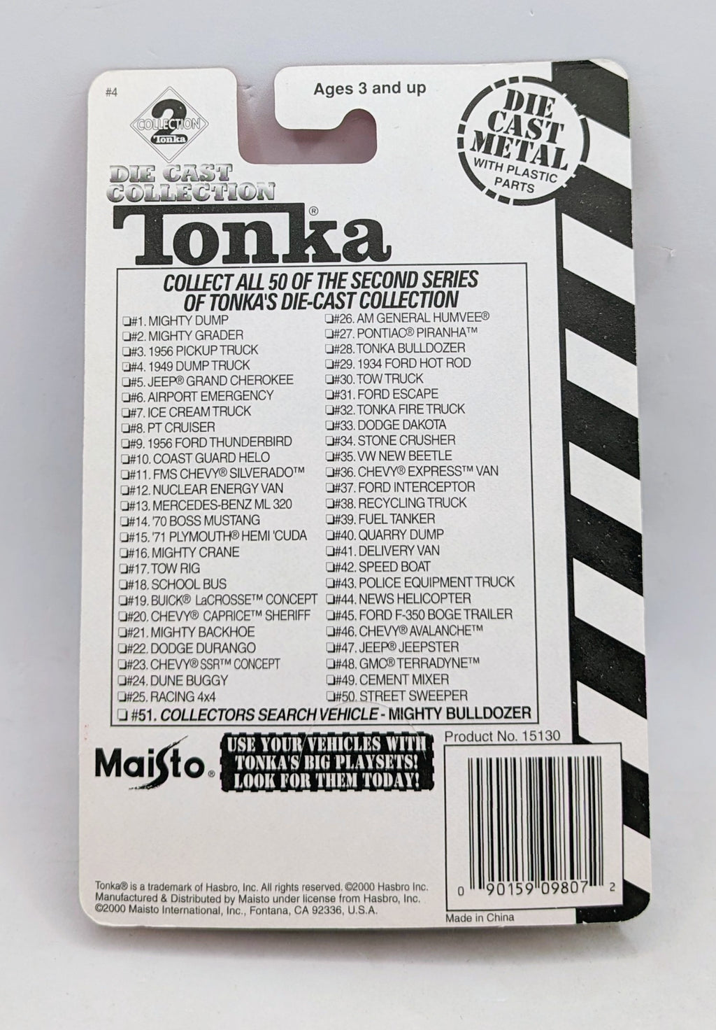 2000 Maisto Tonka 1949 Dump Truck #4 1:64 Scale image 2