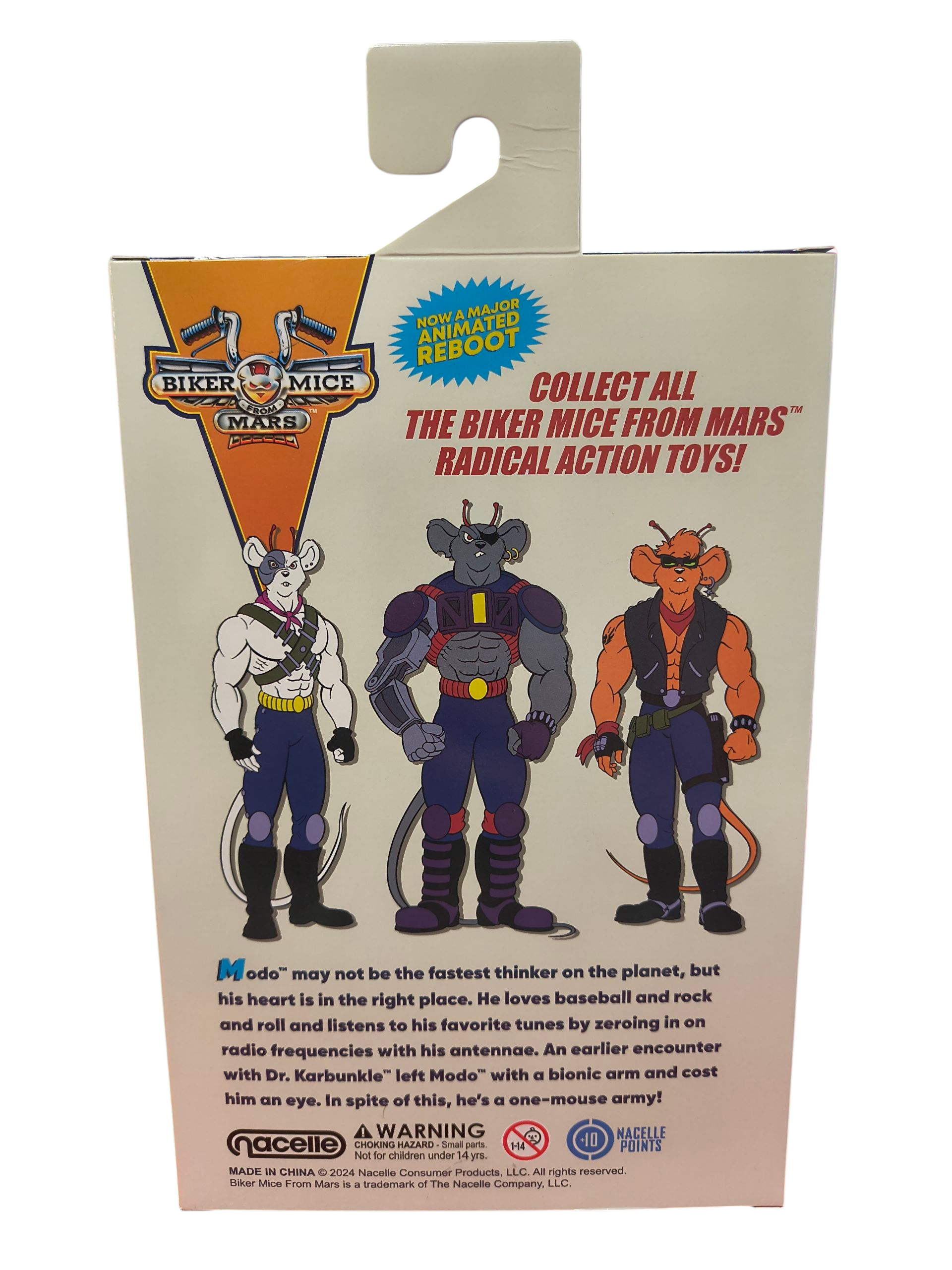2024 Nacelle Biker Mice From Mars Modo Cyborg Mouse 7" Figure image 2
