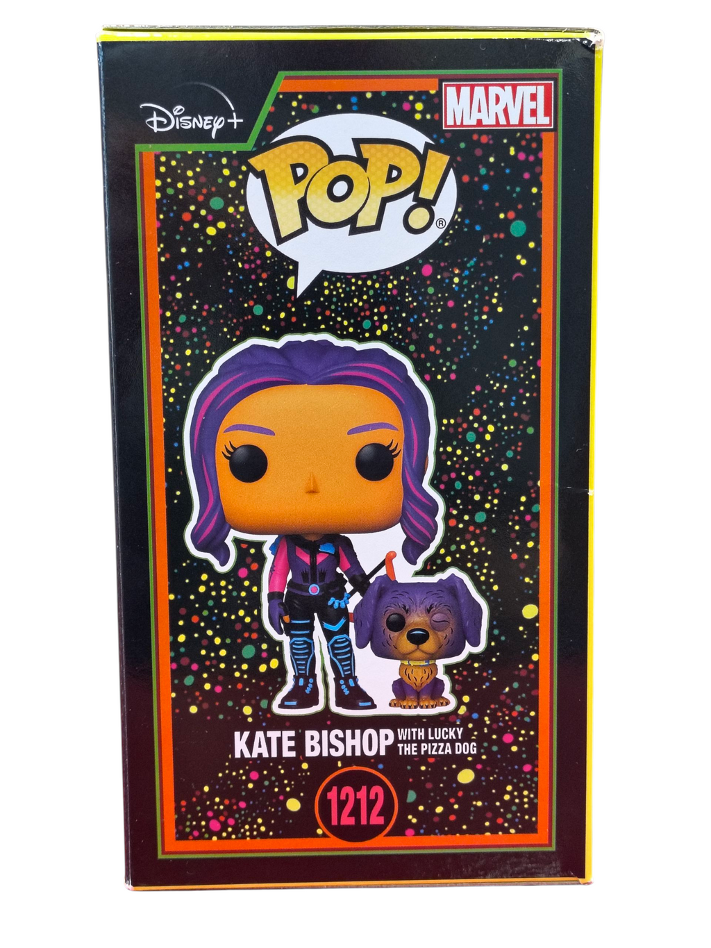 2022 Funko Pop Marvel Kate Bishop & Lucky The Pizza Dog #1212 Exclusive - SC image 4