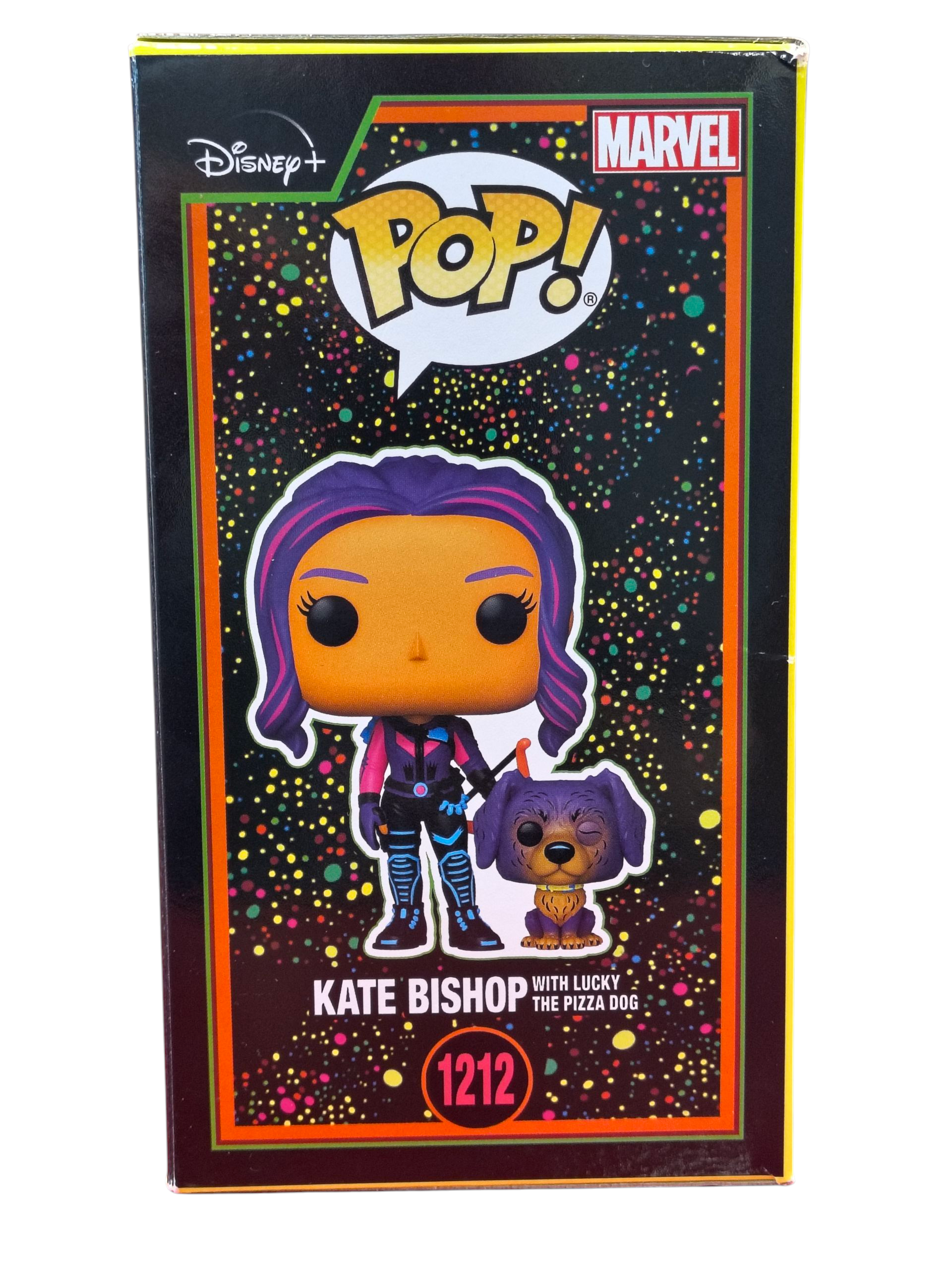 2022 Funko Pop Marvel Kate Bishop & Lucky The Pizza Dog #1212 Exclusive - SC image 4