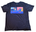 Marvel Spider-Man Blue Pointing Meme Funny Graphic T-Shirt Large