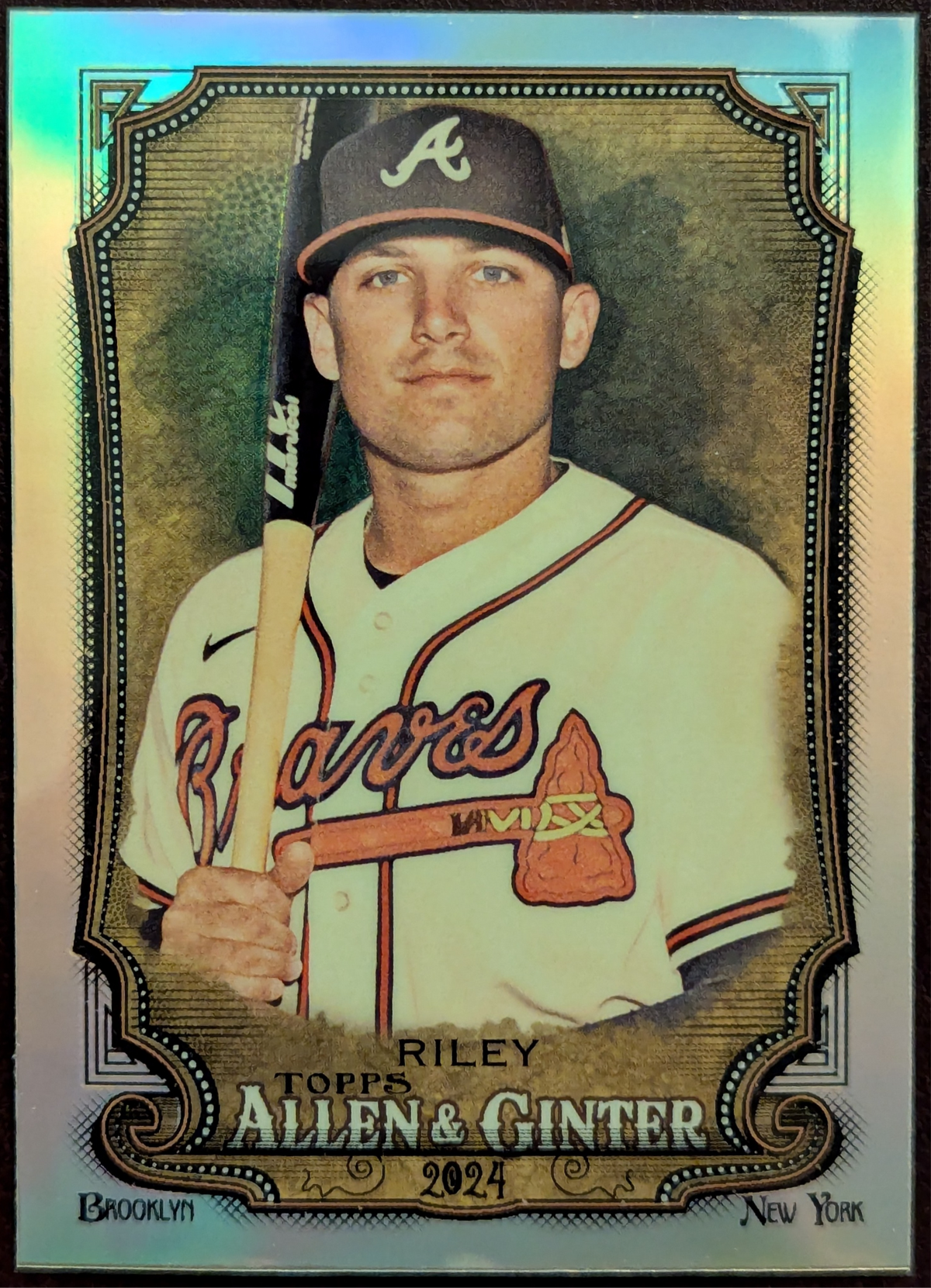 2024 Topps Allen & Ginter Austin Riley Chrome Refractor #68 Braves