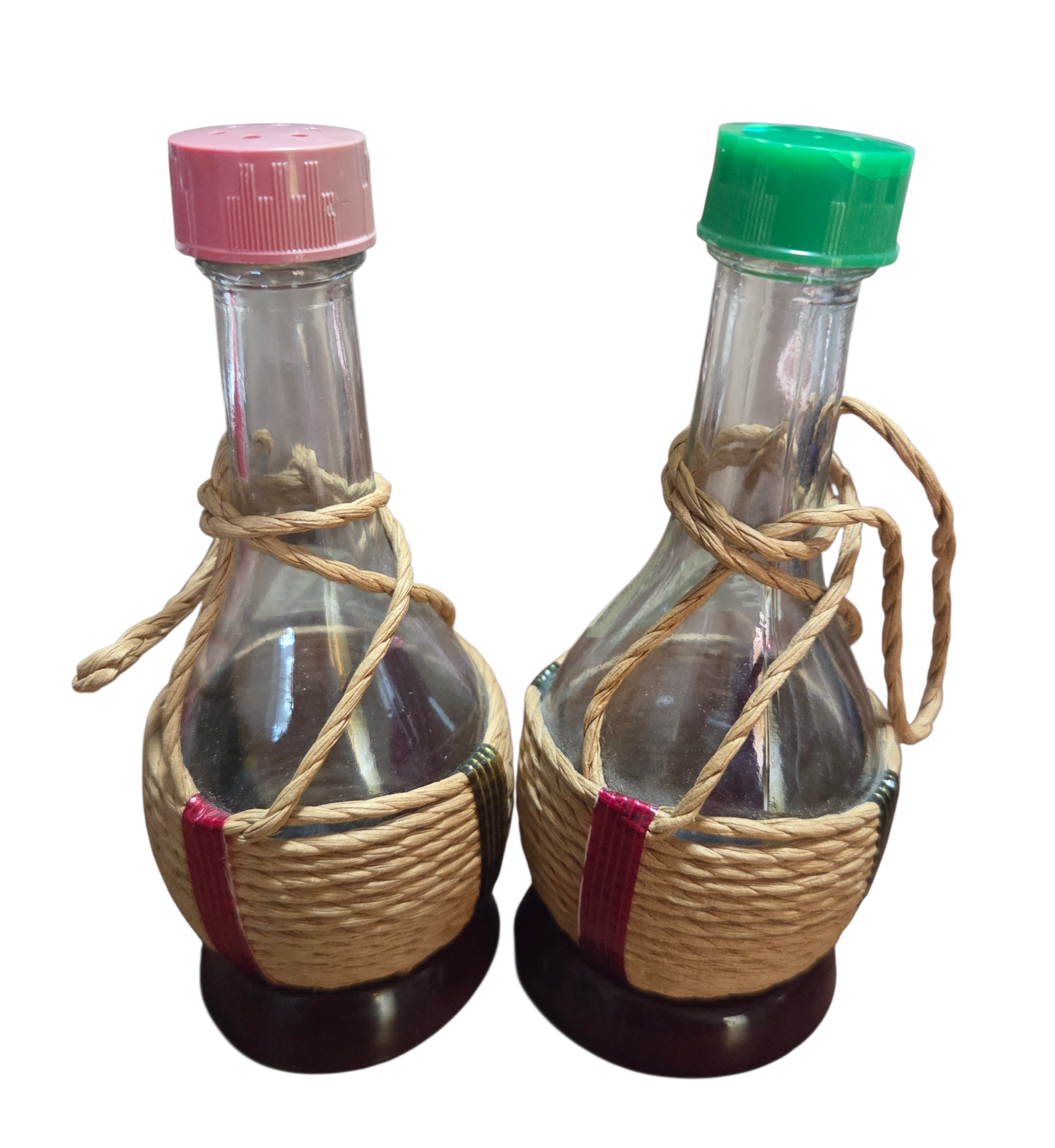 Vintage TIPO Italian Swiss Colony Wine Bottle Salt & Pepper Shakers 4 1/2" image 2