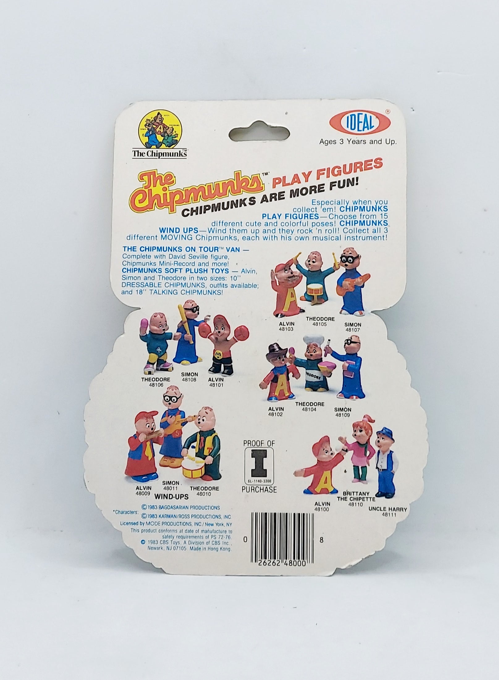 1983 Ideal Alvin & the Chipmunks Figure 3” Uncle Harry image 2