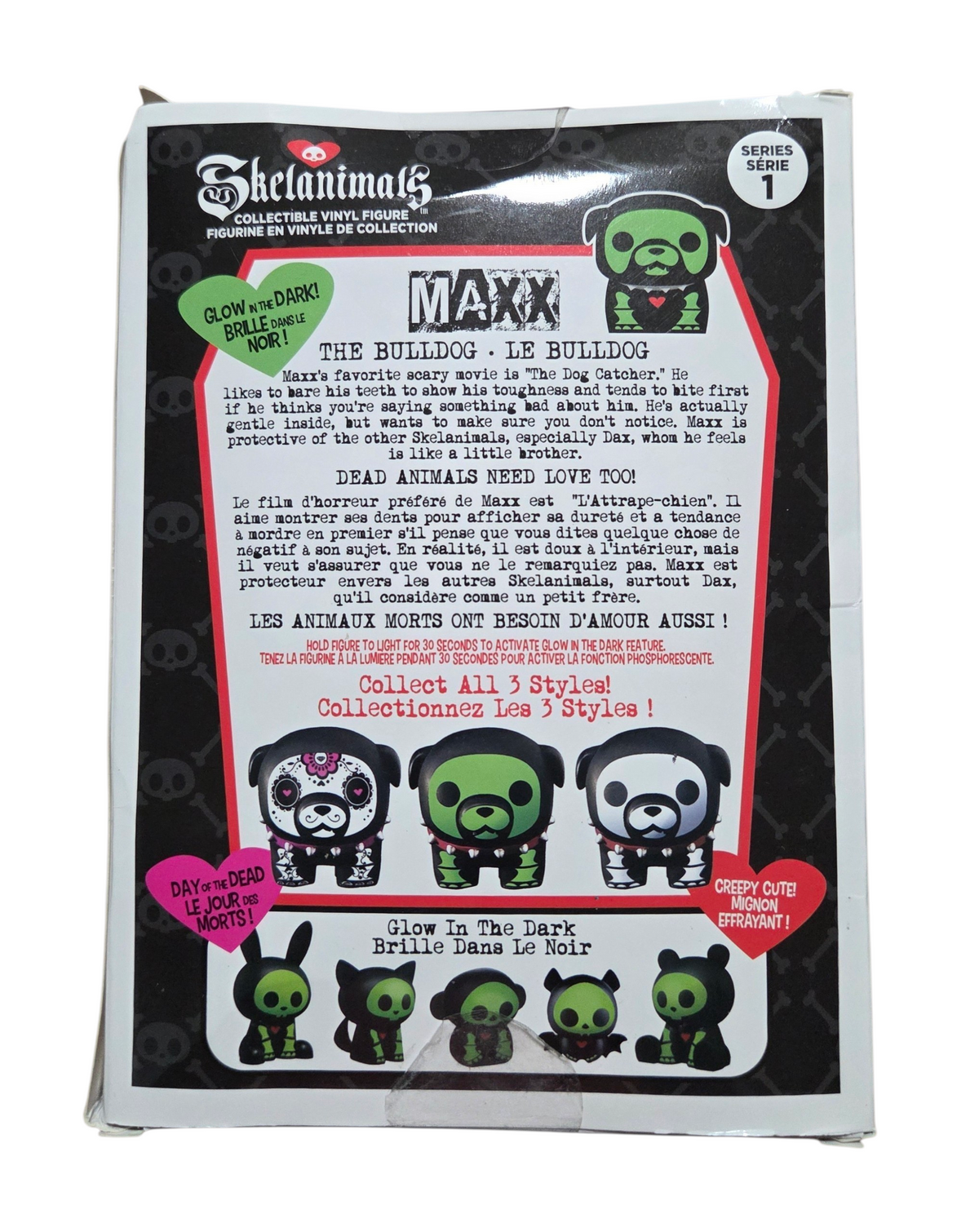 2025 Hasbro Skelanimals Glow In The Dark Marcy Monkey Series 1 Vinyl Figure image 2
