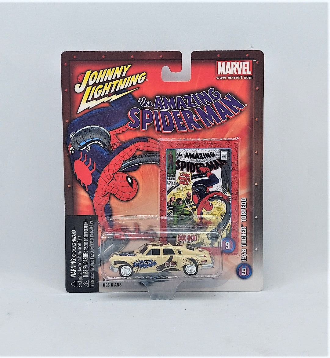 2004 Johnny Lightning Marvel The Amazing Spider-Man 1948 Tucker Torpedo