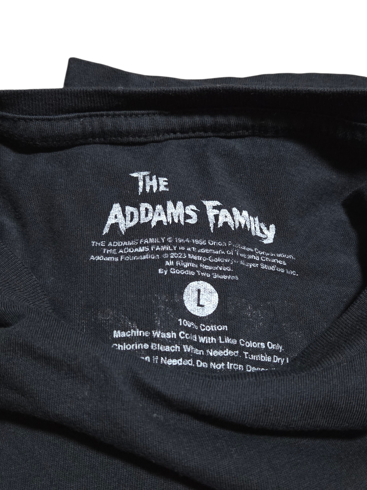 Addams Family Double Sided There’s A Touch Of Madness Around Here T-Shirt Large image 3
