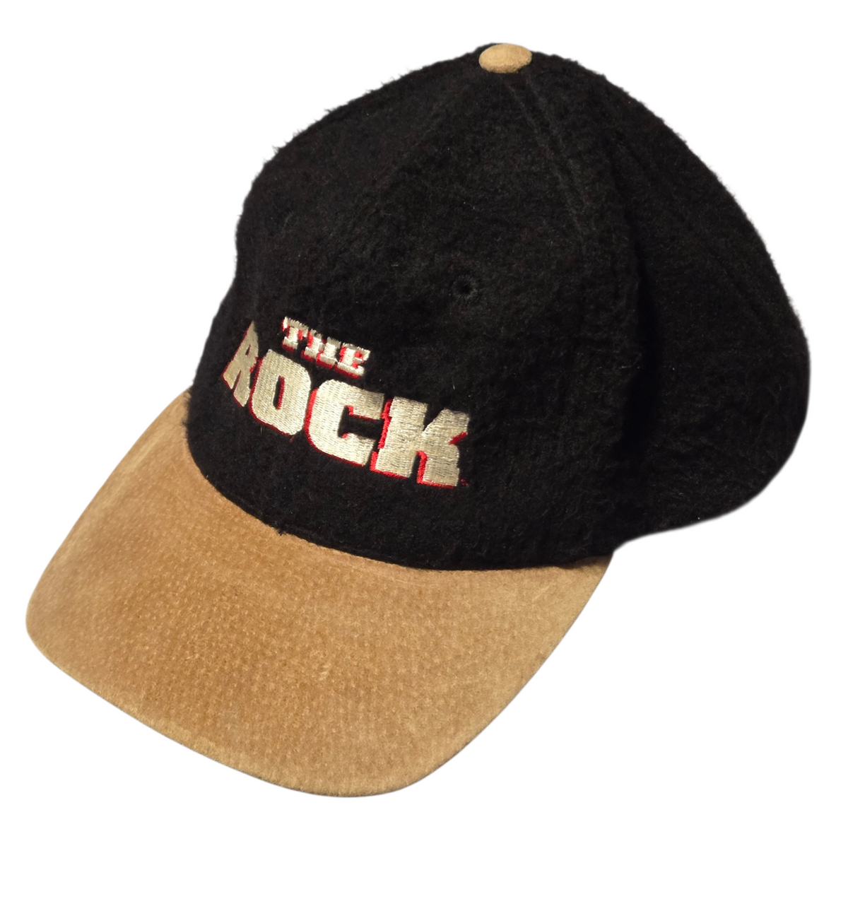 1996 Buena Vista Television KC The Rock Movie Hat Black Tan Ajustable Back image 2