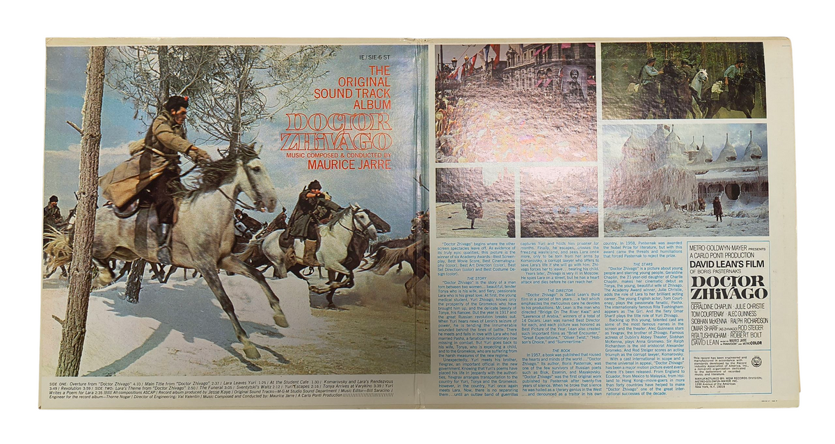 1965 MGM Records Doctor Zhivago The Original Soundtrack ISE6ST Vinyl LP image 5