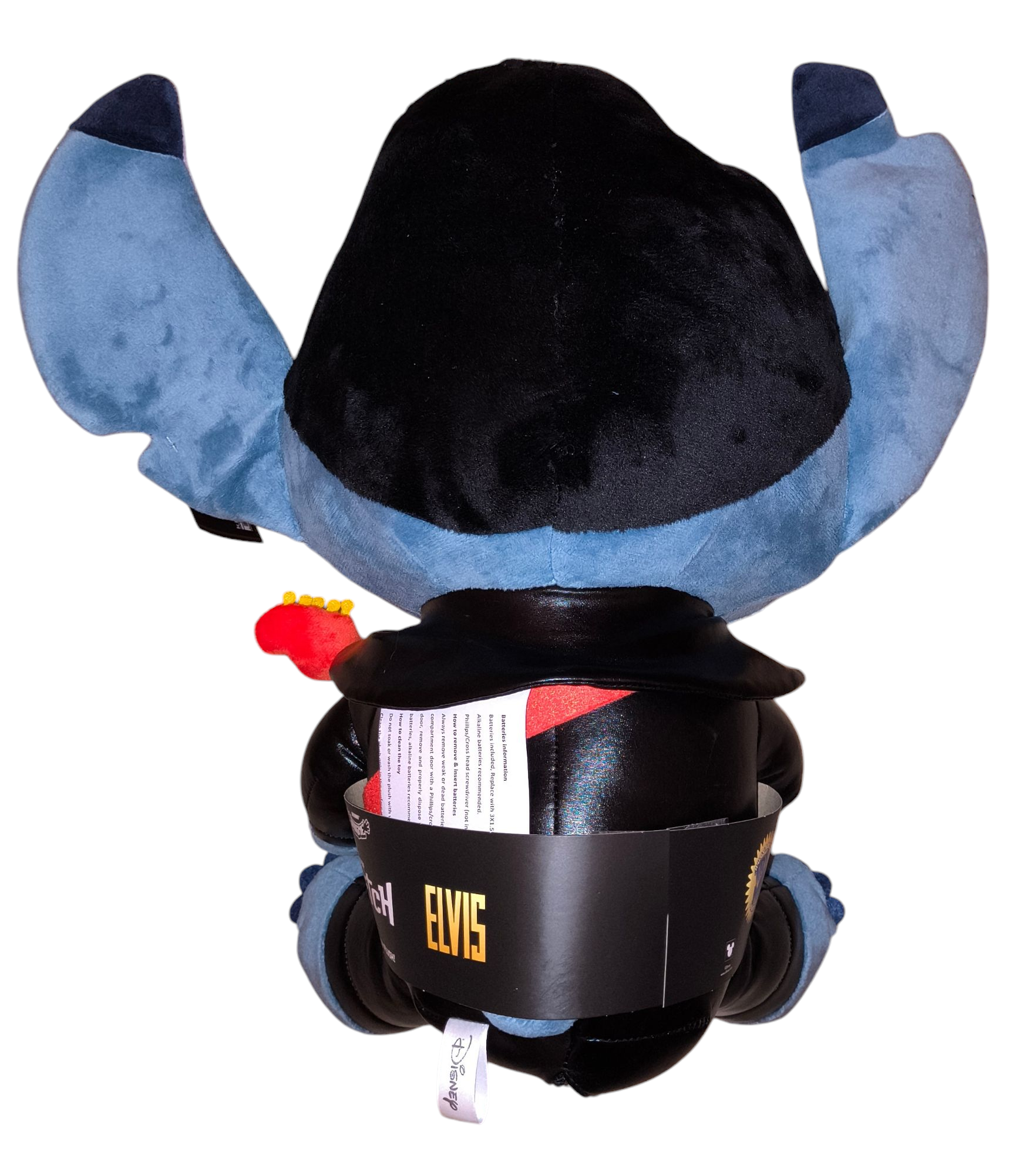 Kidrobot Lilo & Stitch Hug Me Elvis w/ Guitar 16" Shake Action Vibrating Plush image 2