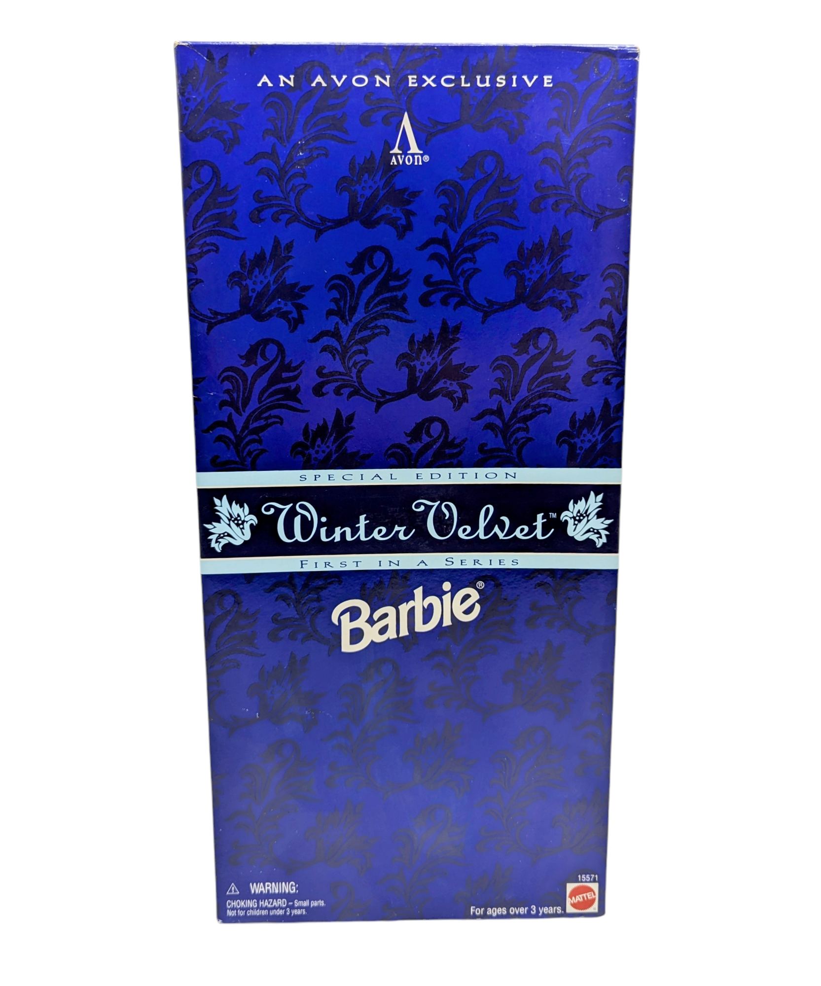 1995 Mattel Barbie Avon Exlcusive Special Edition Winter Velvet Doll 15571 image 2
