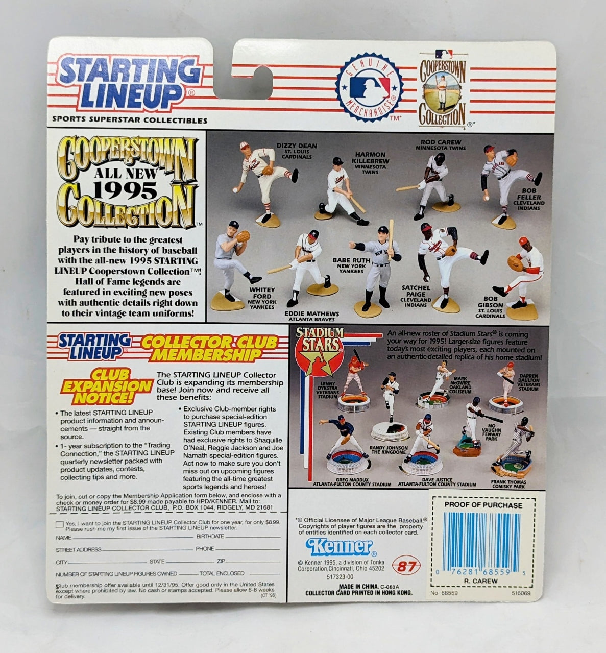 1995 Starting Lineup Rod Carew Minnesota Twins Baseball Figure image 2