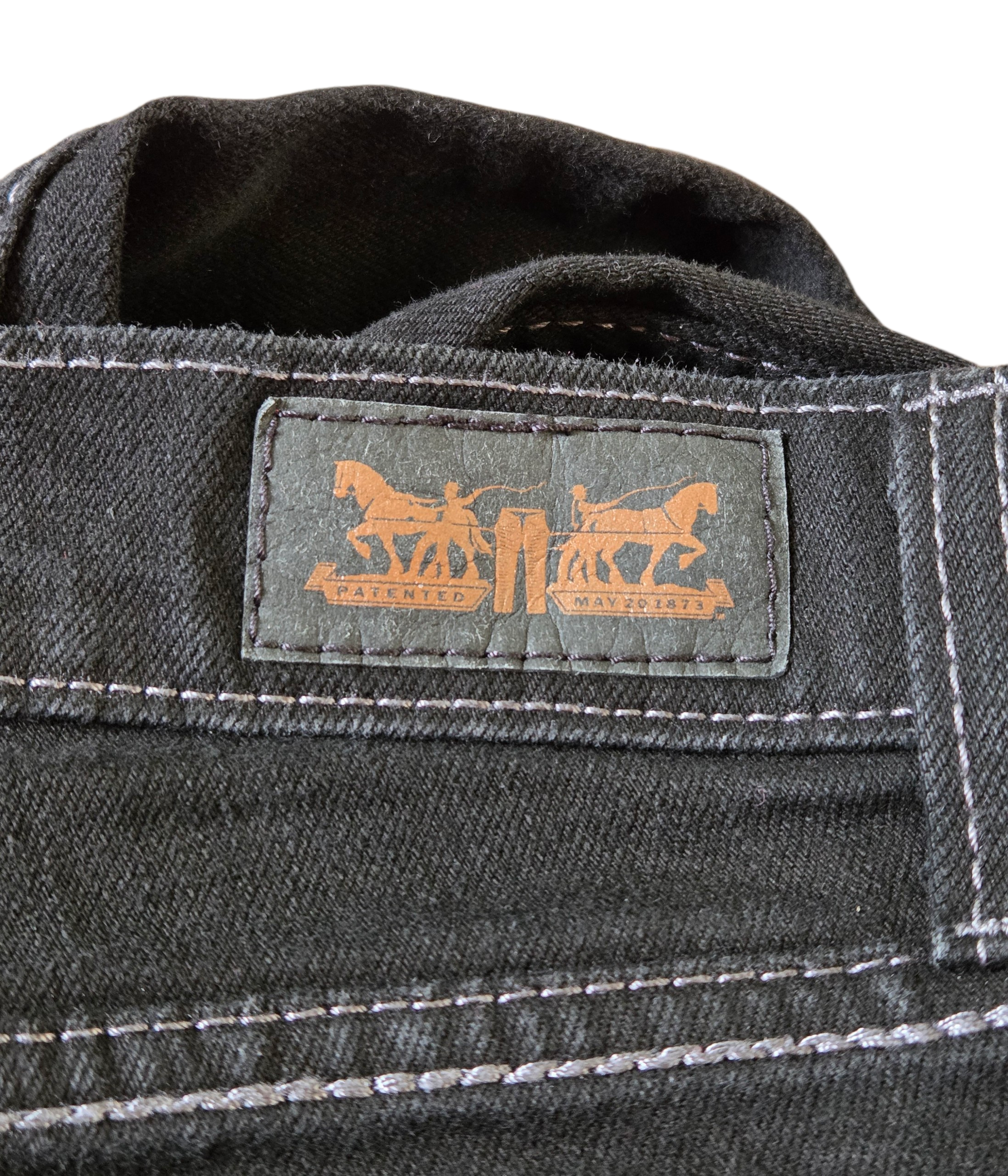 Levi Strauss & Co 524 Too Superlow Black Jeans Size 7M Womens image 5