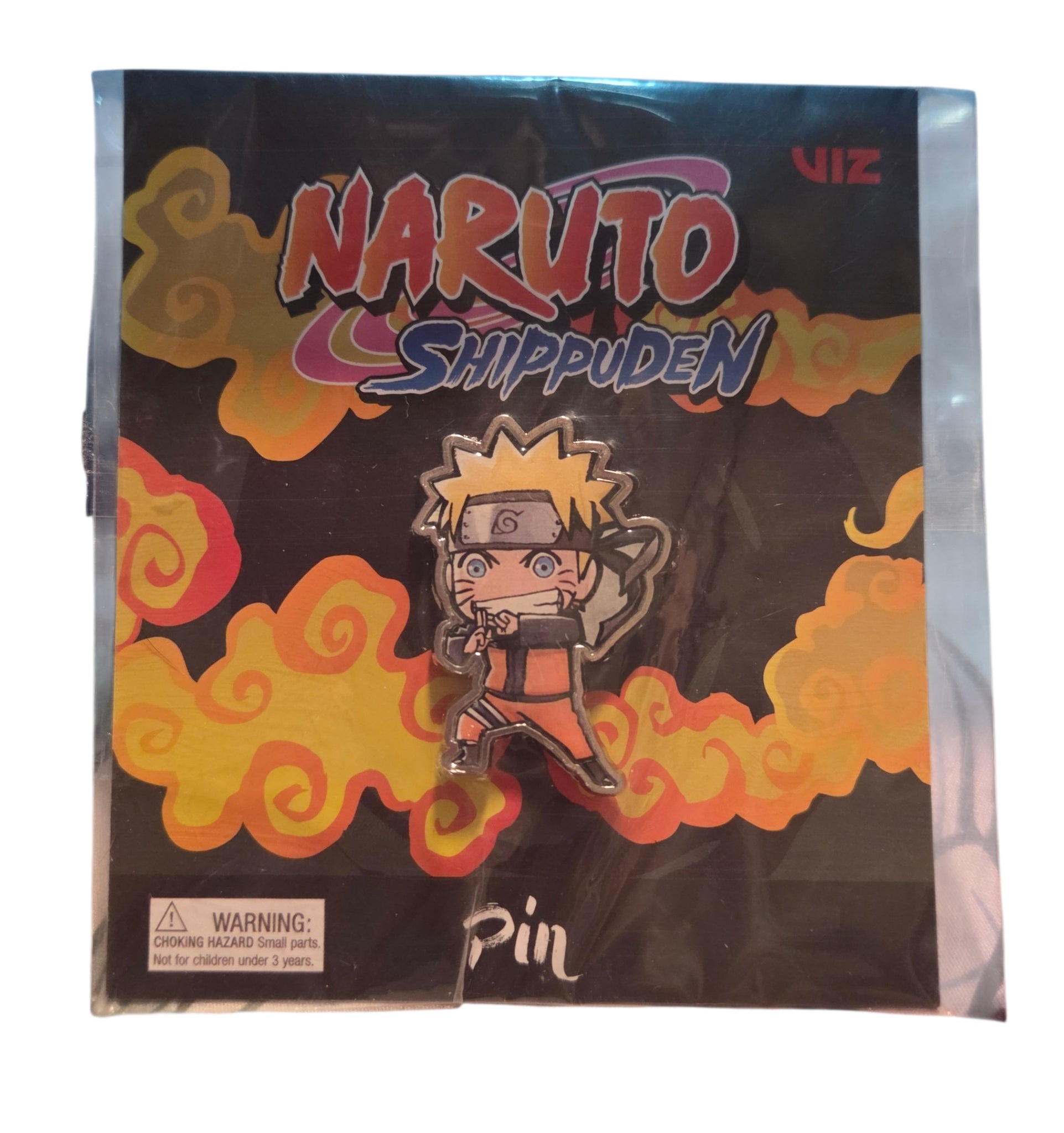 2007 Viz Media Culturefly Naruto Shippuden Shadow Clone Seal Lapel Pin