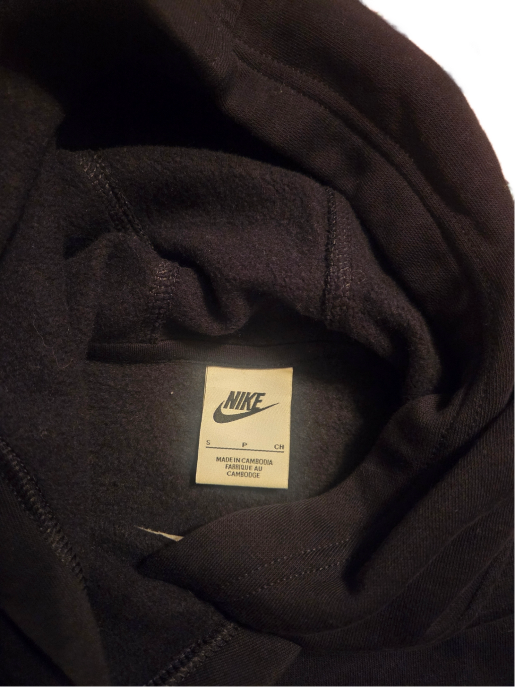 Nike Sportswear Club Dress Girls Black Long Sleeve Fleece Hoodie Size Small image 3