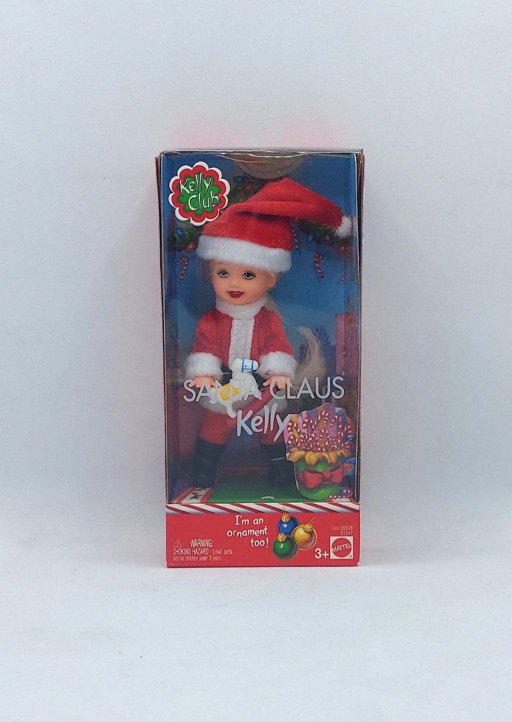 2003 Barbie Kelly Club Santa Claus Kelly Doll & Ornament