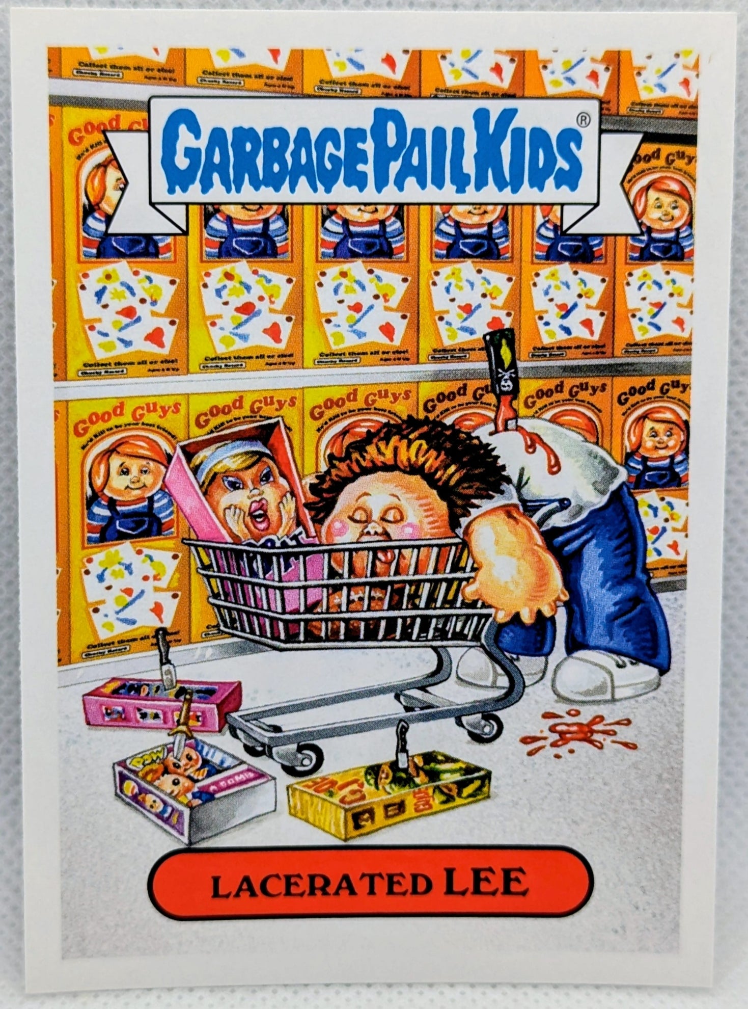 2019 Garbage Pail Kids Horror-Ible Horror Victims 1a Lacerated Lee