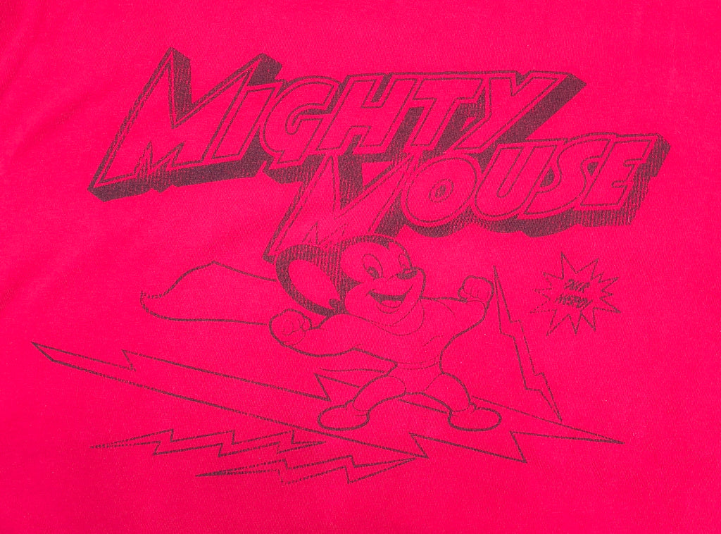 2006 Mighty Mouse Ride The Lightning Our Hero Red Mens Large T-Shirt image 4