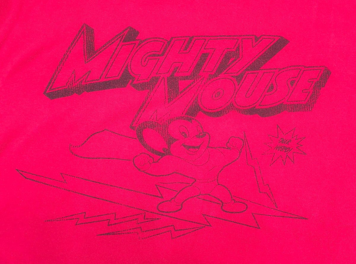 2006 Mighty Mouse Ride The Lightning Our Hero Red Mens Large T-Shirt image 4
