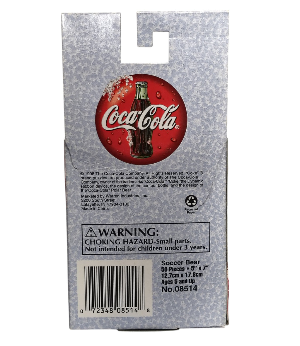 1998 Coca Cola Brand Puzzle Soccer Polar Bear 50 Pieces No. 08561 image 2