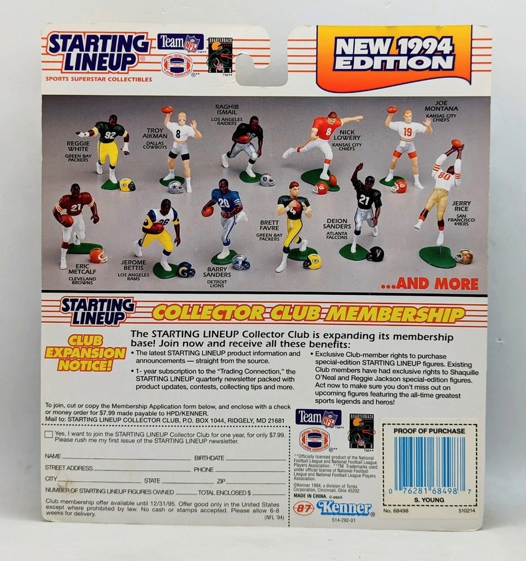 1994 Starting Lineup Steve Young San Francisco 49ers Football Figure image 2