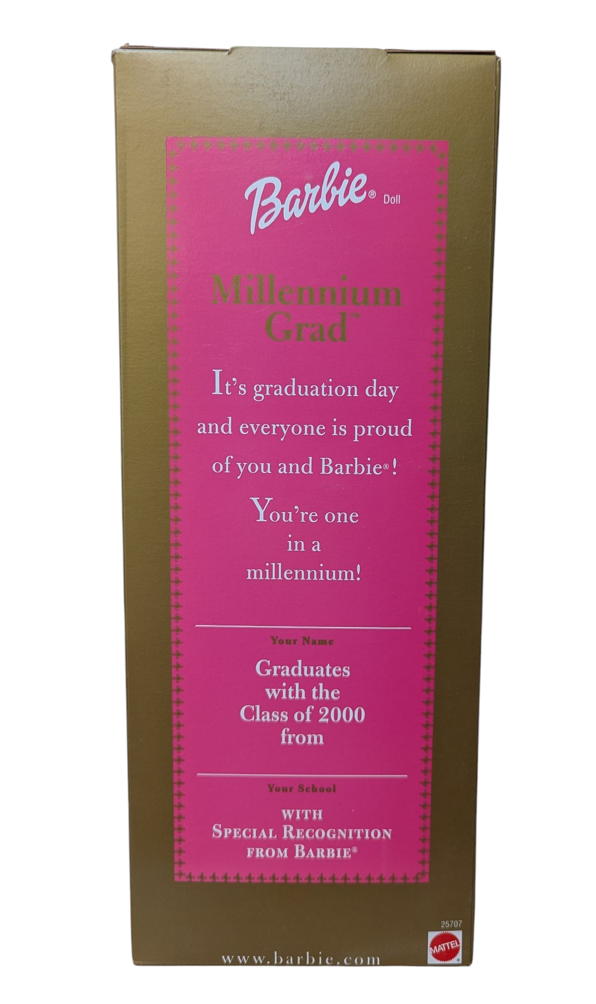 2000 Mattel Barbie Special Edition Millennium Grad Doll 25707 - Blue Gown image 2