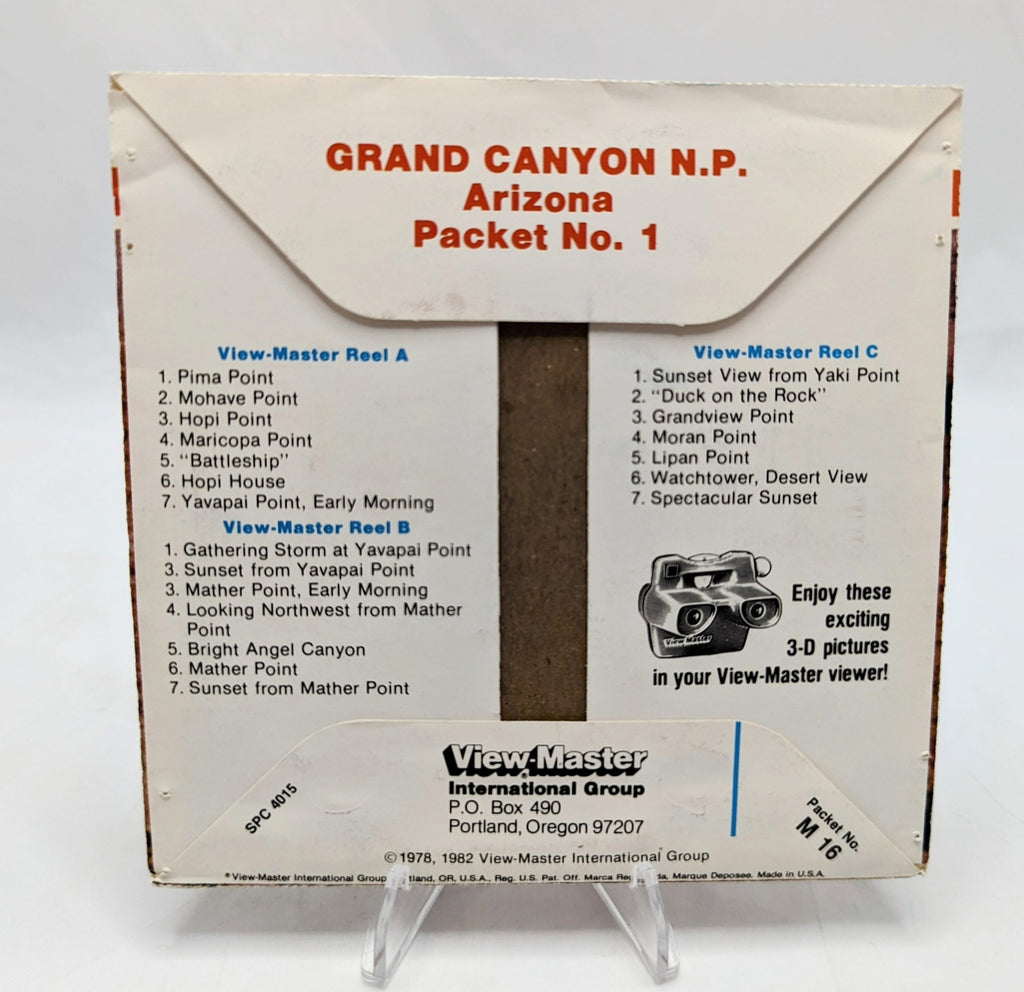 1982 View-Master Grand Canyon National Park Packet No. 1 image 2