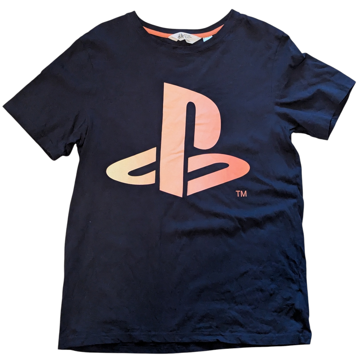 H&M x Playstation Horizon Color Logo Licensed T Shirt Size 14Y+