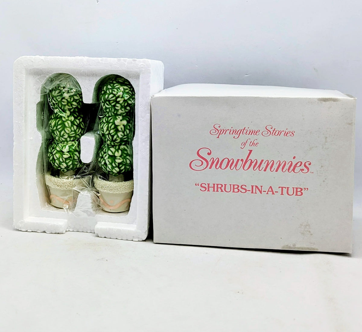 Department 56 Snowbunnies Shrubs-In-A-Tub Double Shrub #2614-0