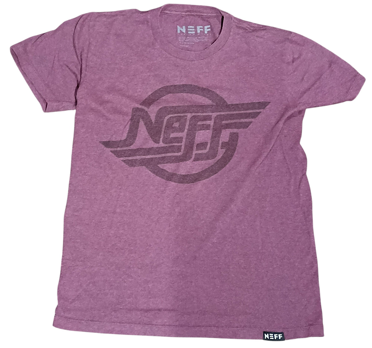 NEFF Maroon Short Sleeve Logo T-Shirt Size Men's Small